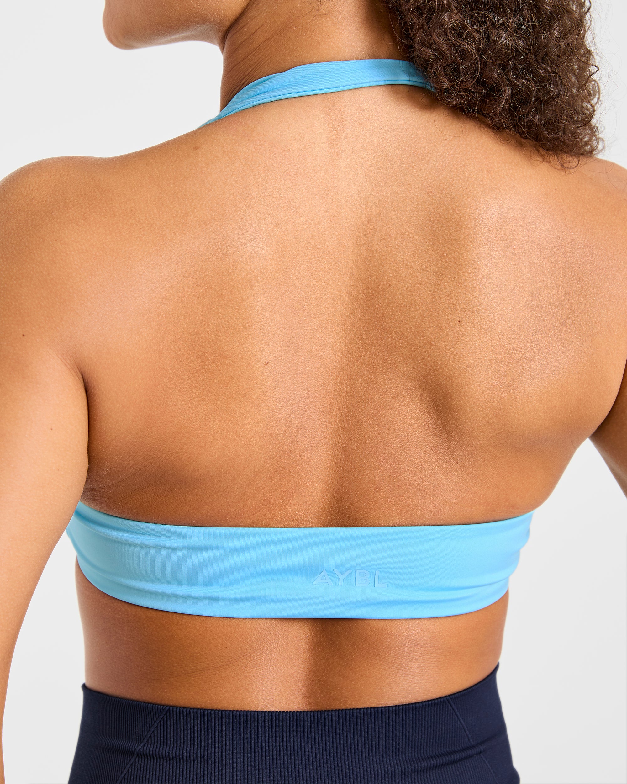 Essential Halterneck Sports Bra - Vibrant Bleu
