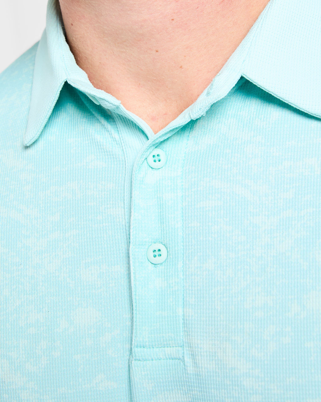 Precision Texture Polo - Summer Bleu