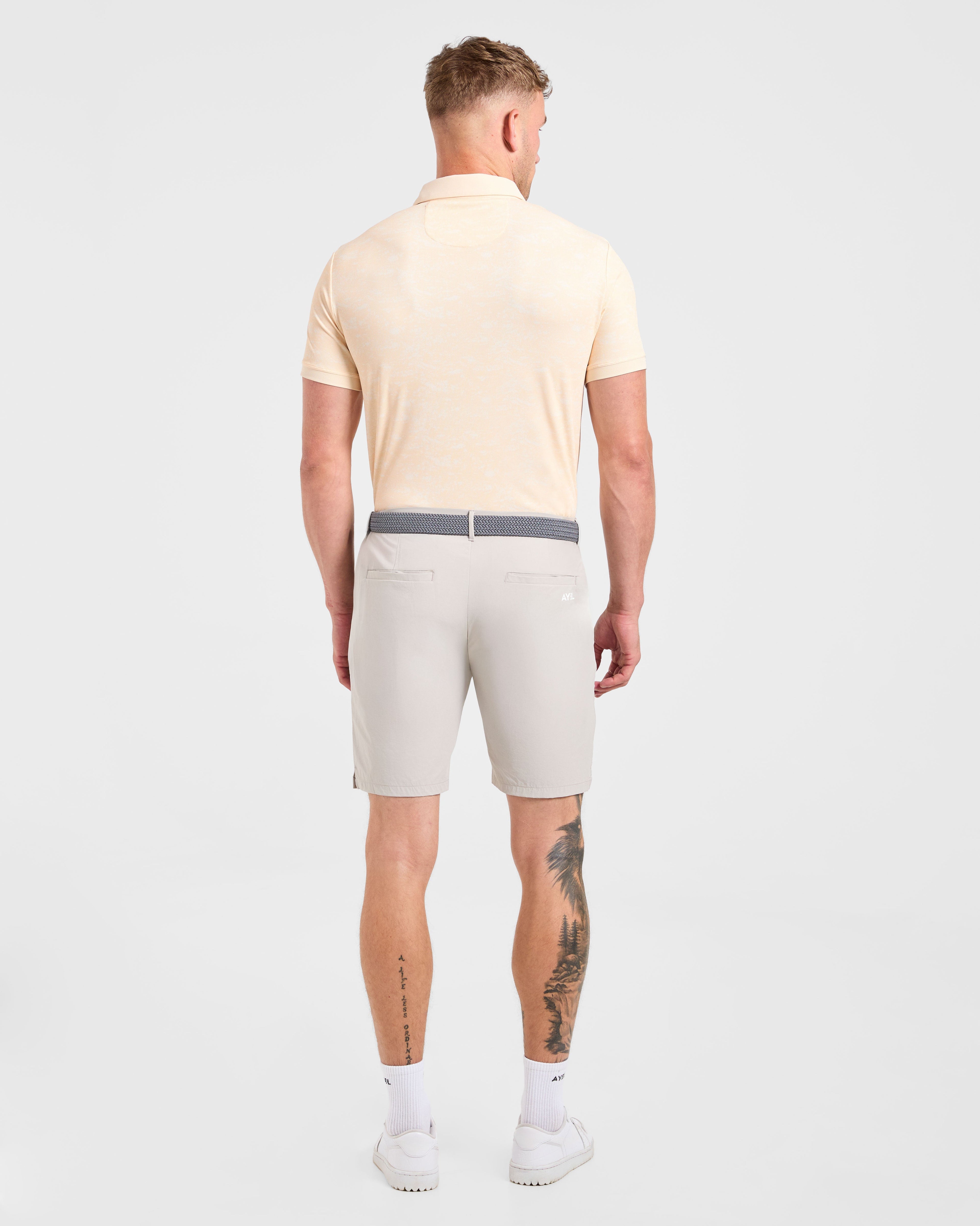 Precision Texture Polo - Peach