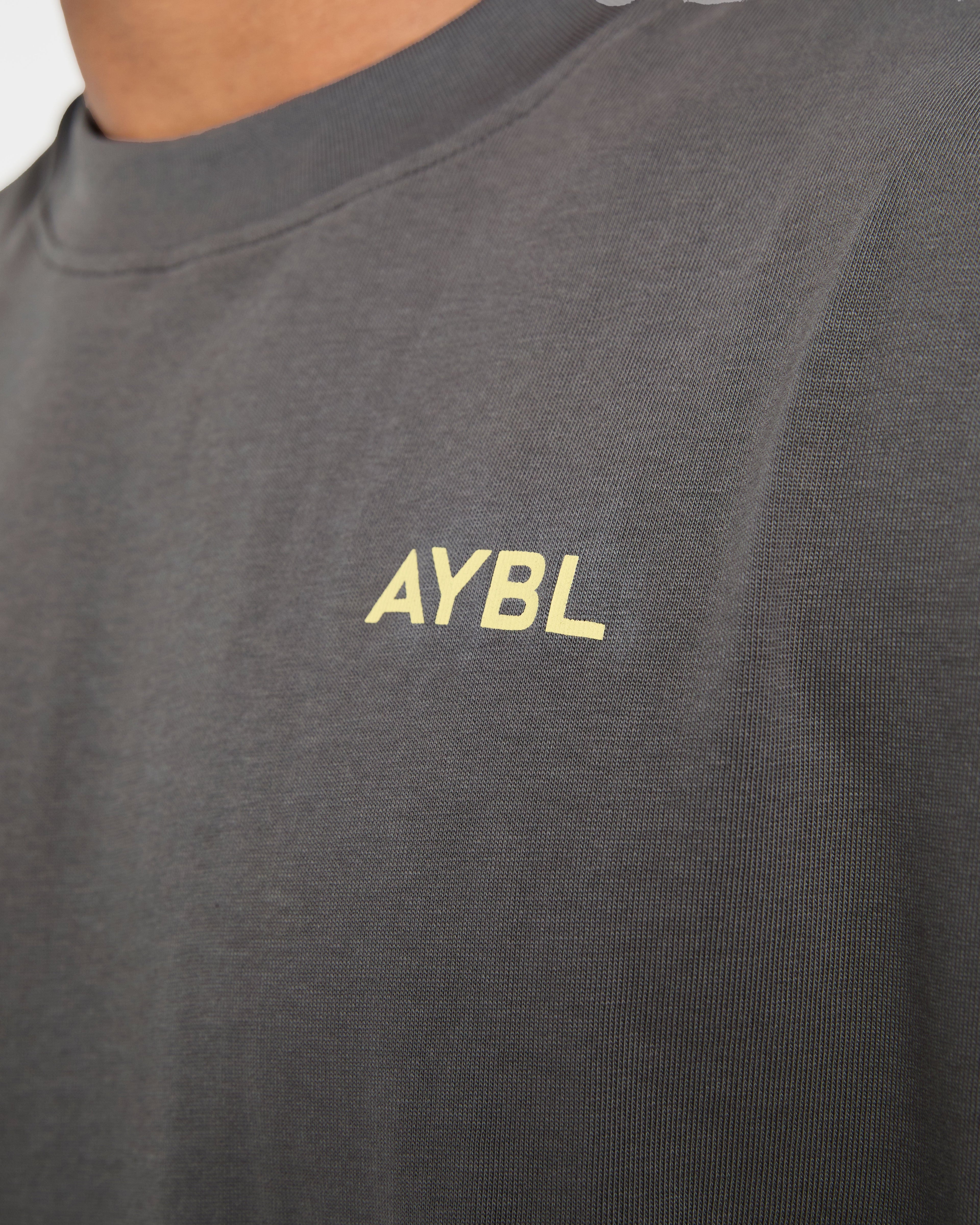 Essential Oversized T Shirt - Charcoal/Butter