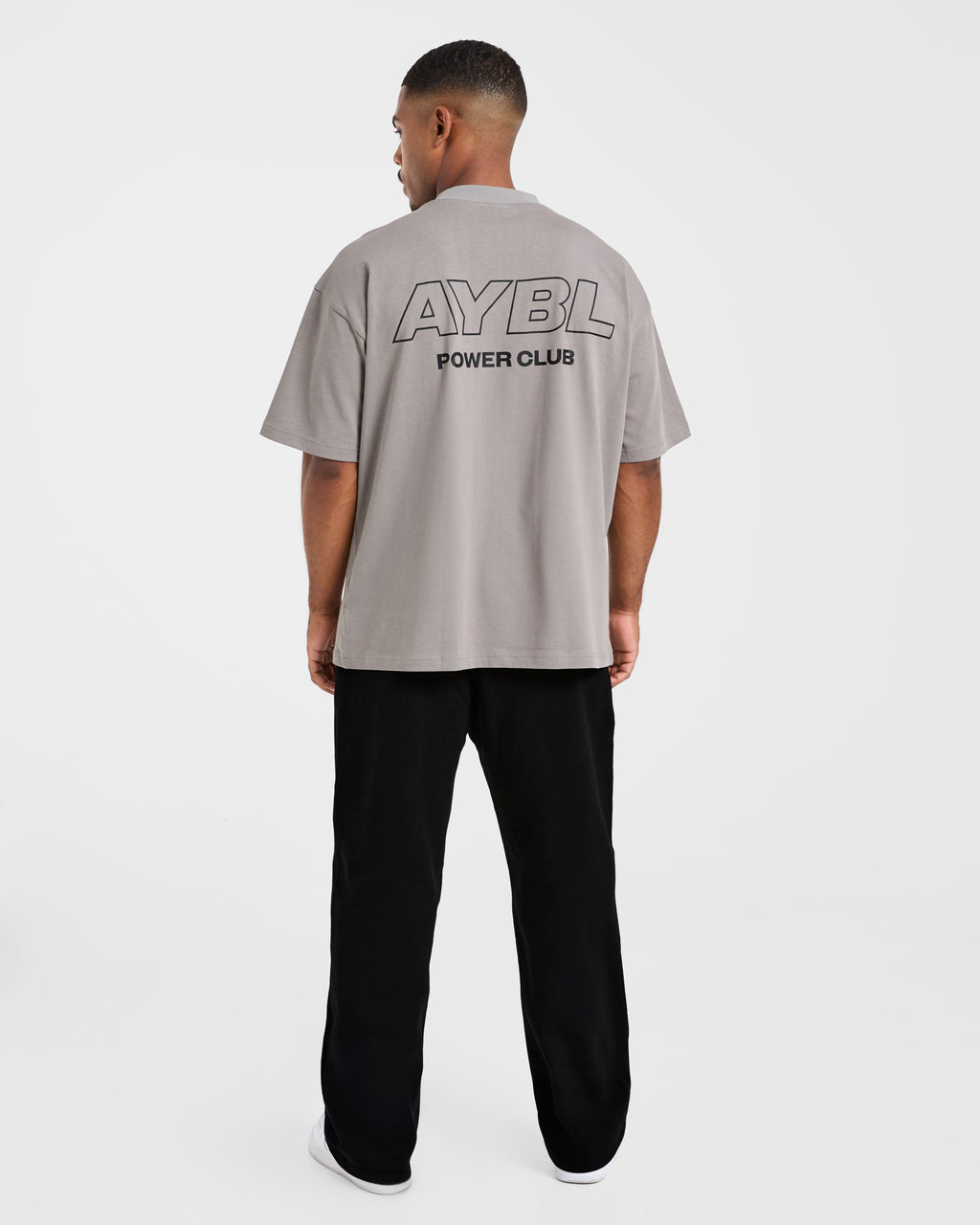 Power Club Oversized T Shirt - Gris