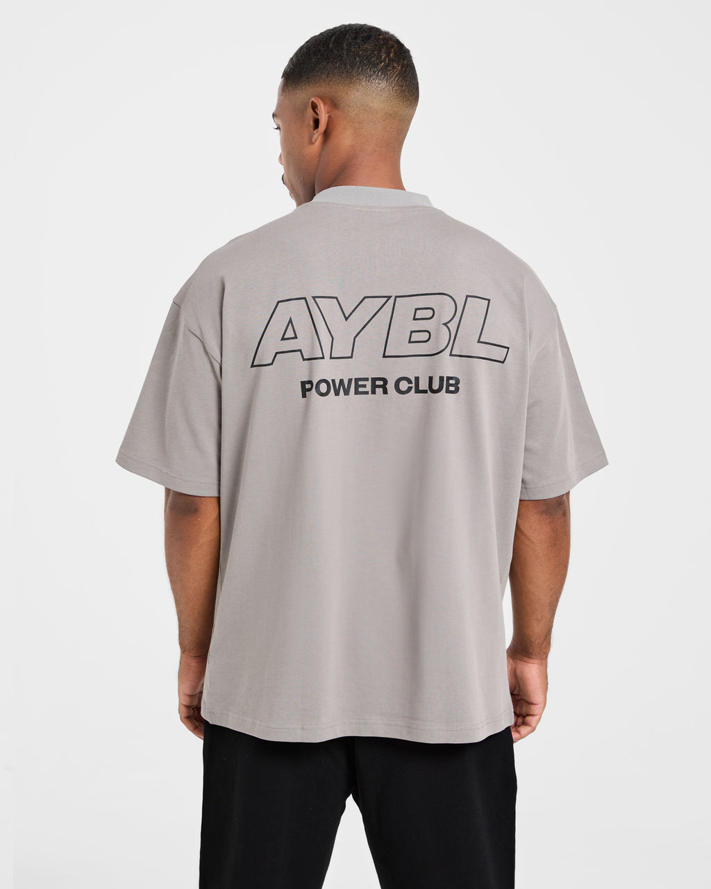 Power Club Oversized T Shirt - Gris
