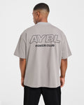 Power Club Oversized T Shirt - Gris