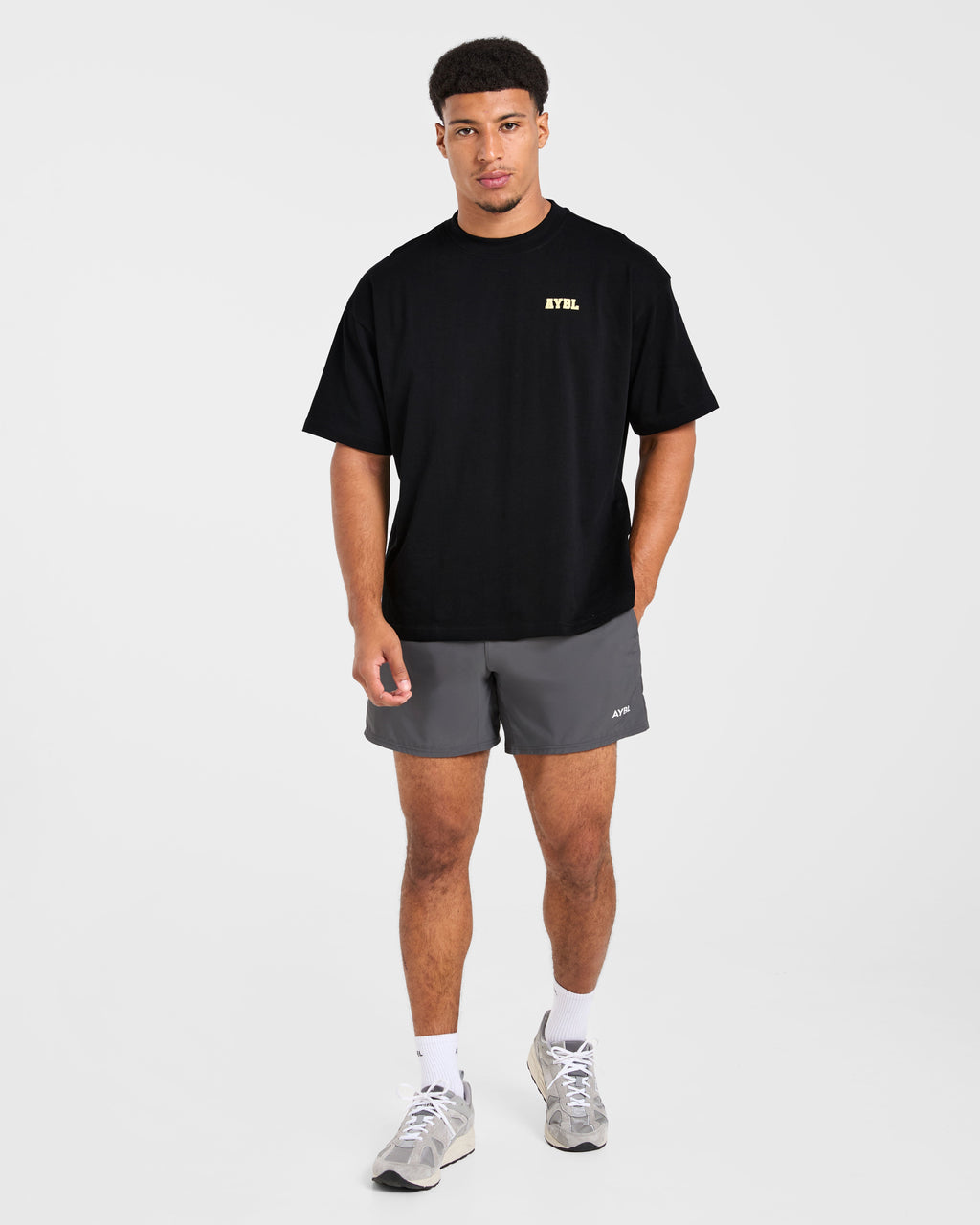 Power In Motion Oversized T Shirt - Noir/Jaune