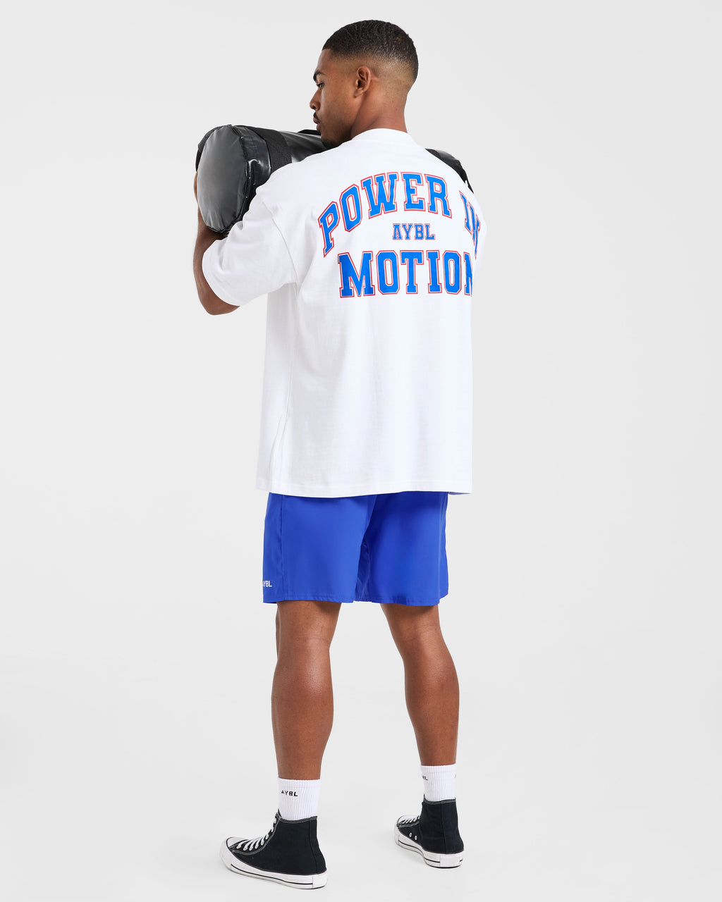 Power In Motion Oversized T Shirt - Blanc
