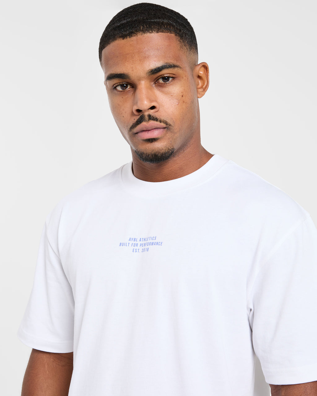 Athletics Performance T Shirt - Blanc/Bleu
