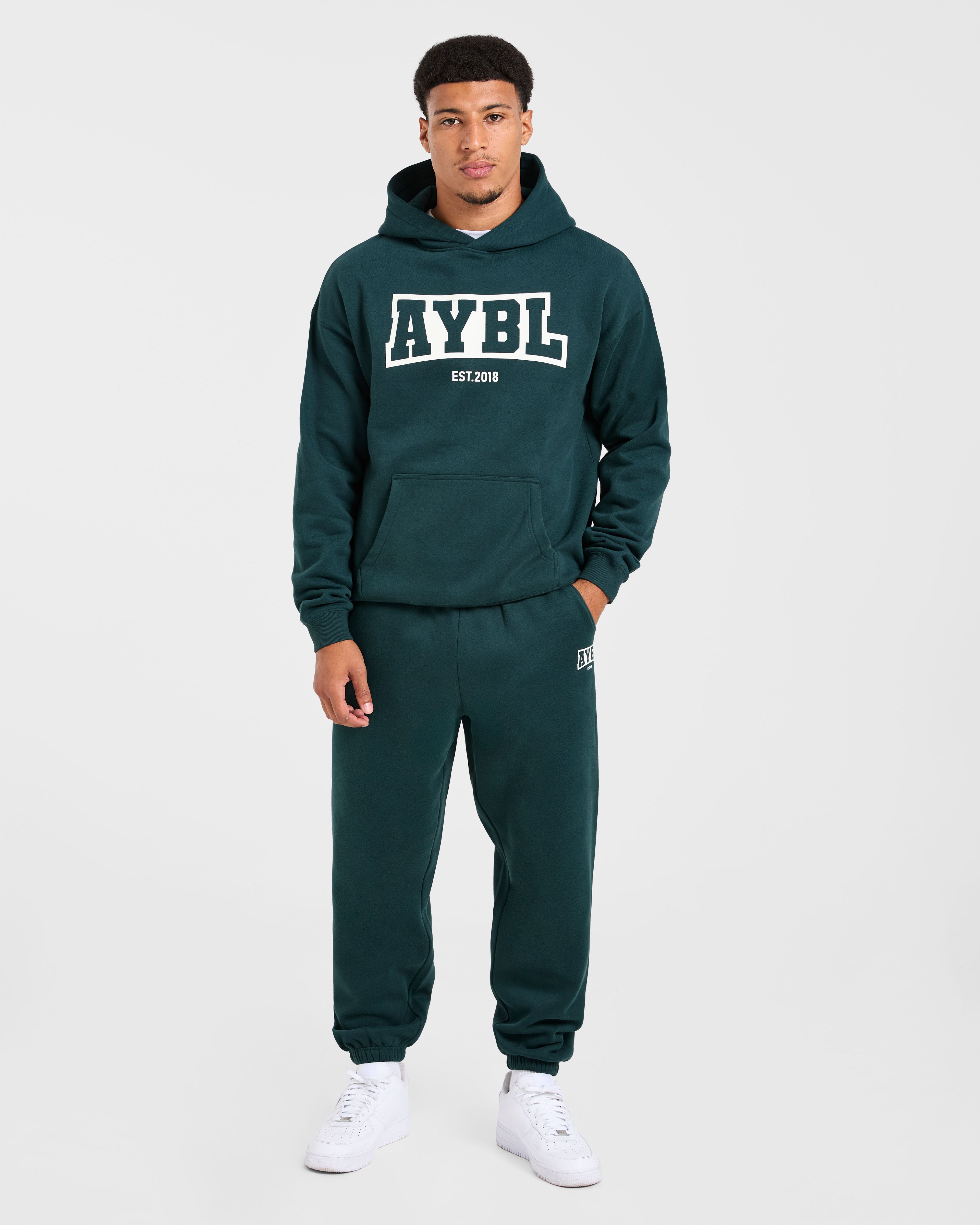 Academy Oversized Joggers - Pine Vert