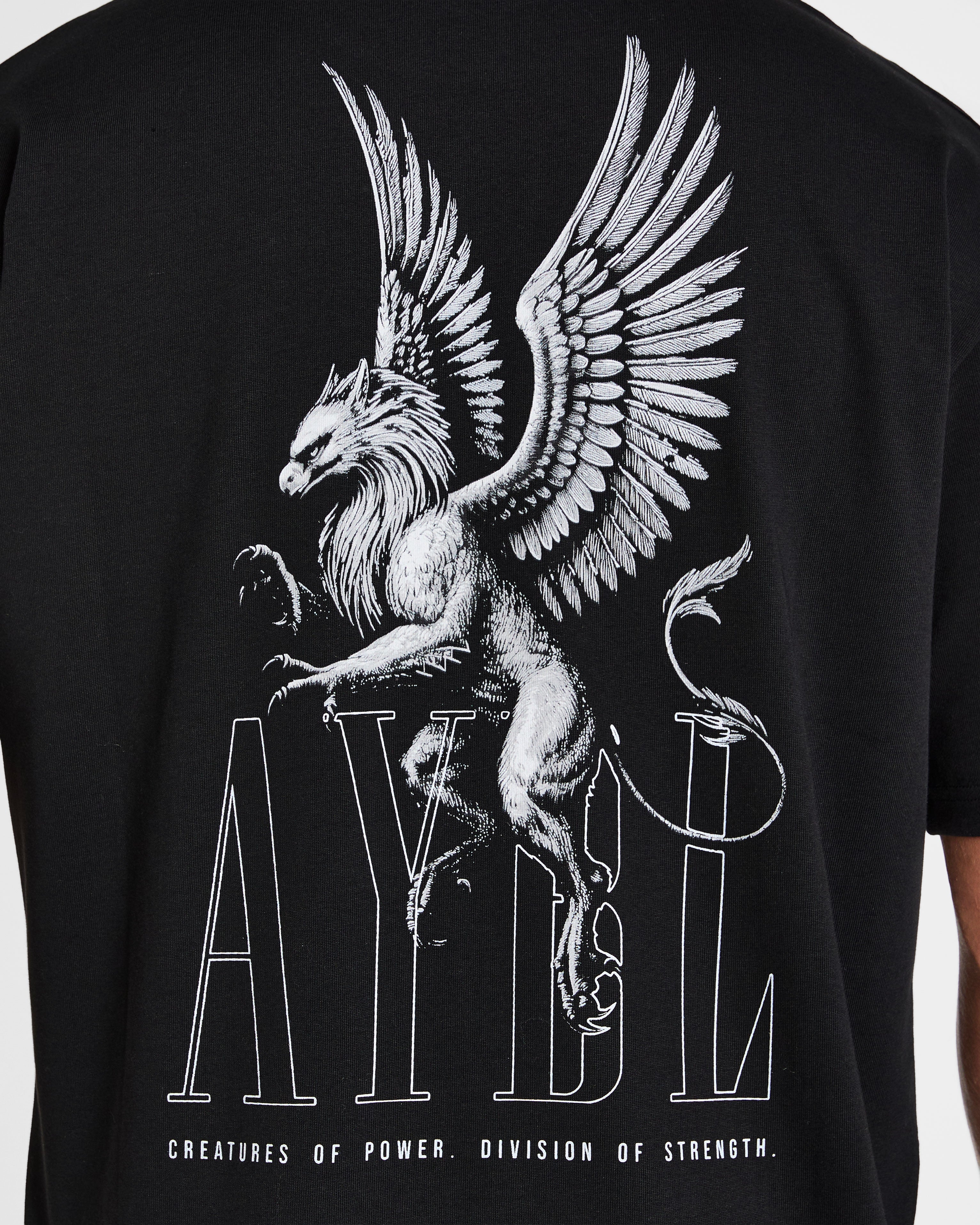 Creatures Of Power Oversized T Shirt - Noir