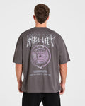 Doberman Strength Oversized T Shirt - Storm Gris