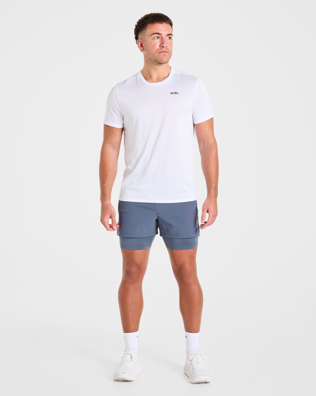 Signature 2 in 1 Shorts - Steel Bleu