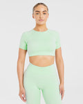 Staple Crop Top - Mint Vert