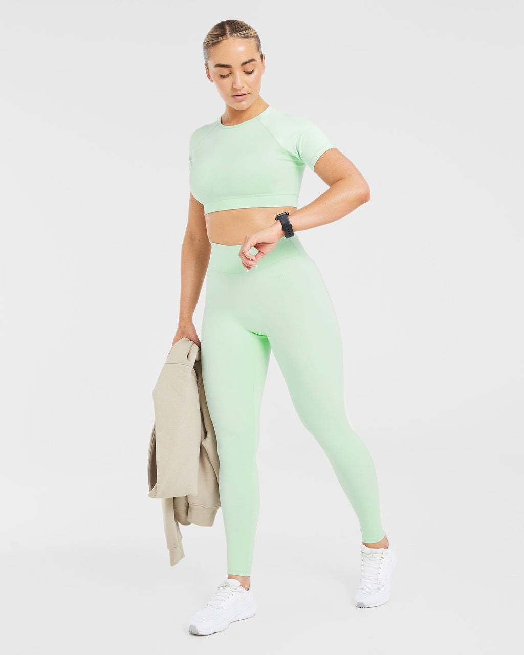 Staple Crop Top - Mint Vert
