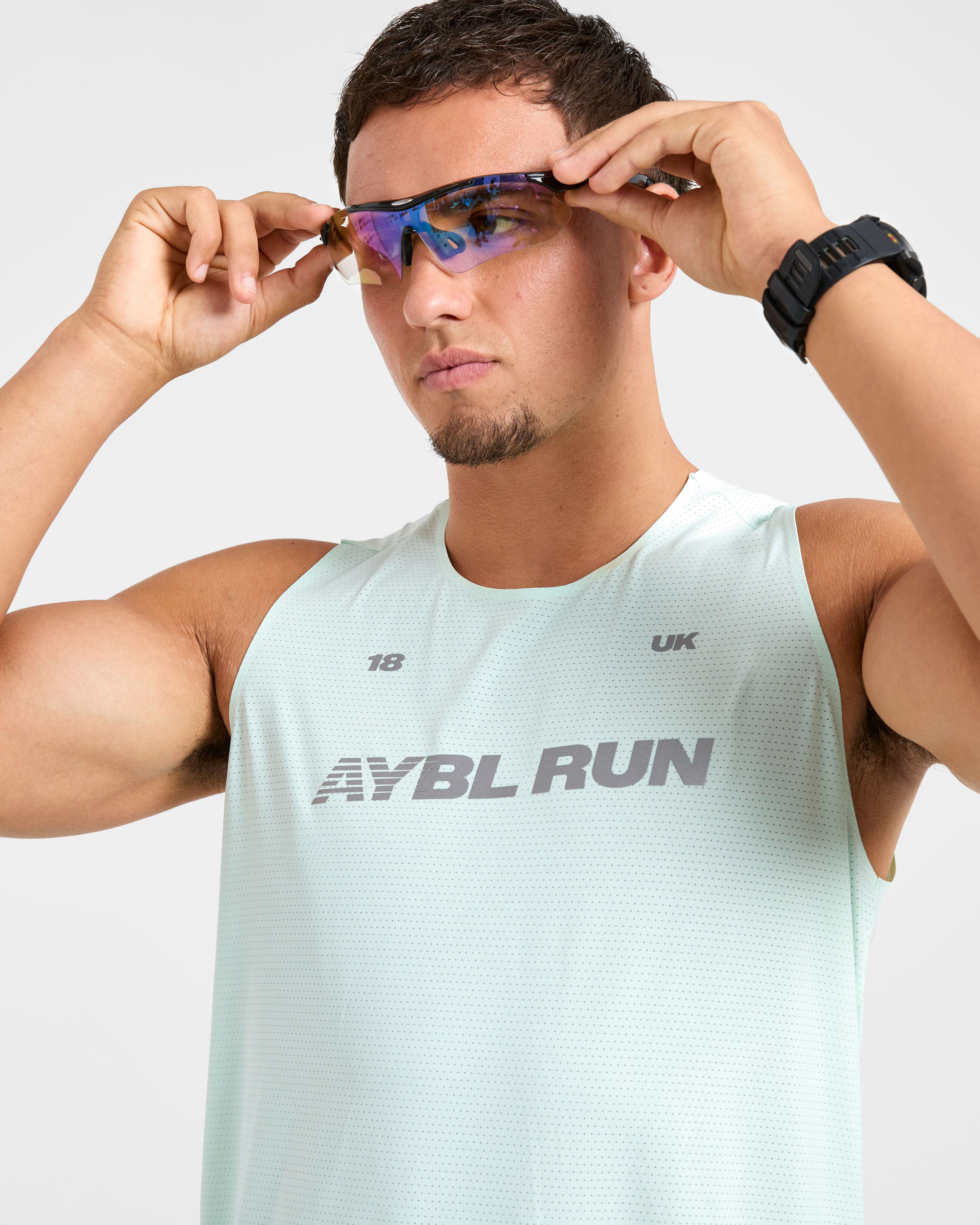 Run Loose Tank - Cool Mint