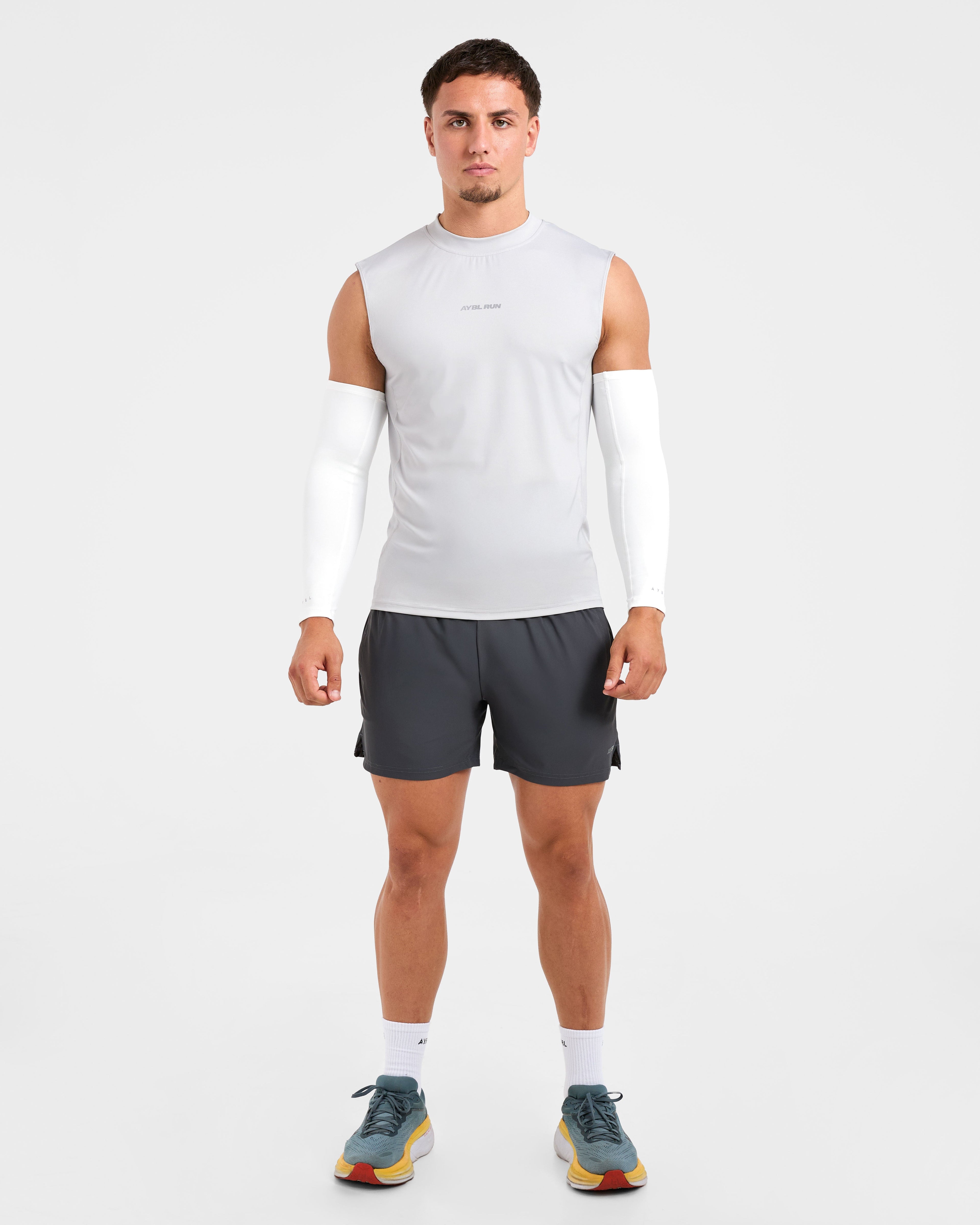 Base Layer Arm Sleeves - Blanc