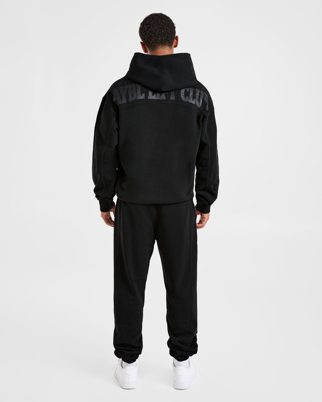Lift Club Distressed Joggers - Noir/Charcoal