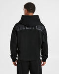 Lift Club Distressed Hoodie - Noir/Charcoal
