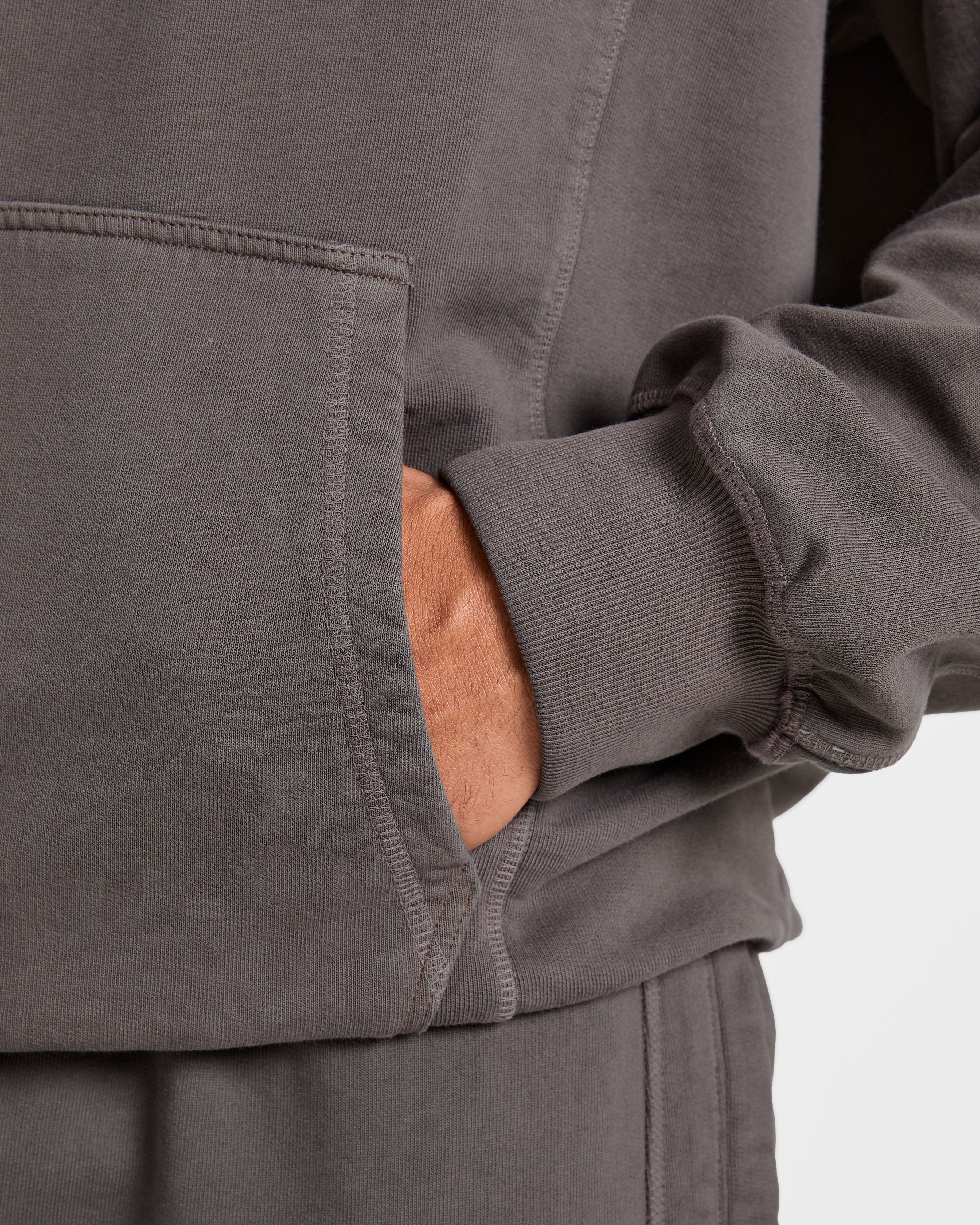 Lift Club Distressed Hoodie - Charcoal