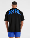Essential Oversized T Shirt - Noir/Cobalt