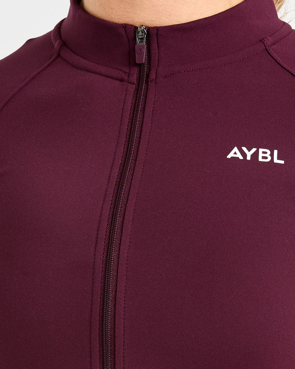 Form Zip Up Jacket - Deep Mulberry