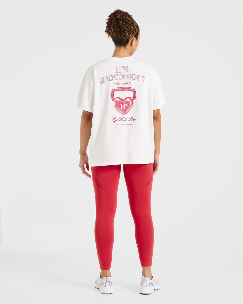 AYBL Lift Love Oversized T Shirt - Blanc