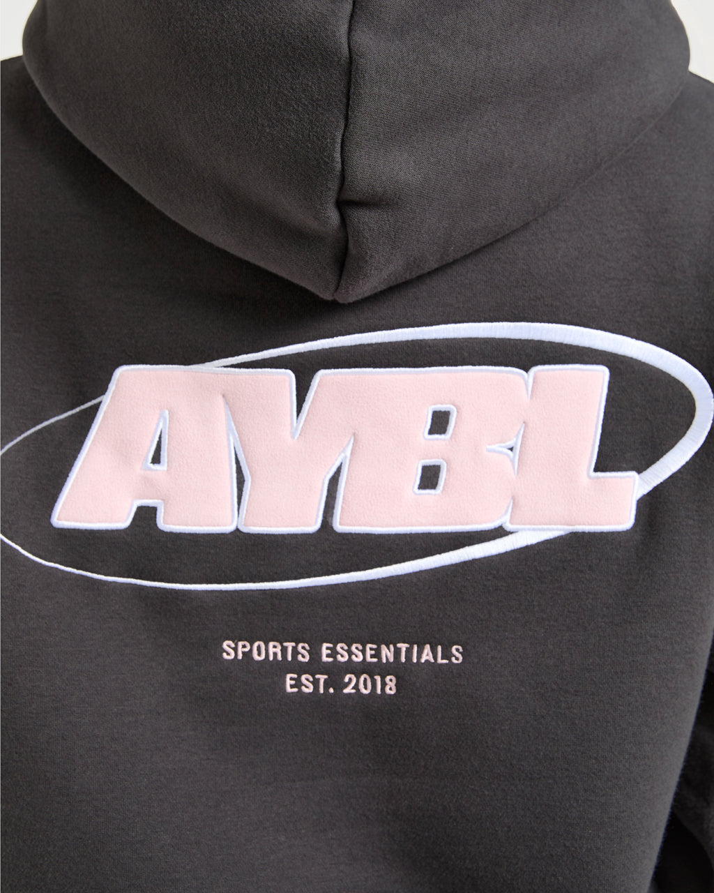 Sports Essentials Oversized Hoodie - Charcoal/Rose