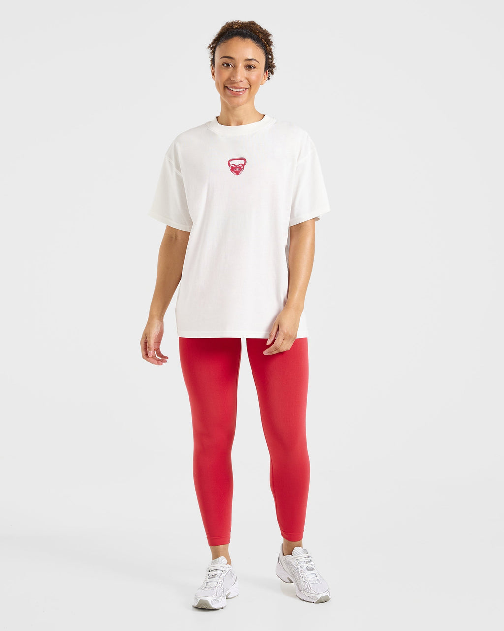 AYBL Lift Love Oversized T Shirt - Blanc