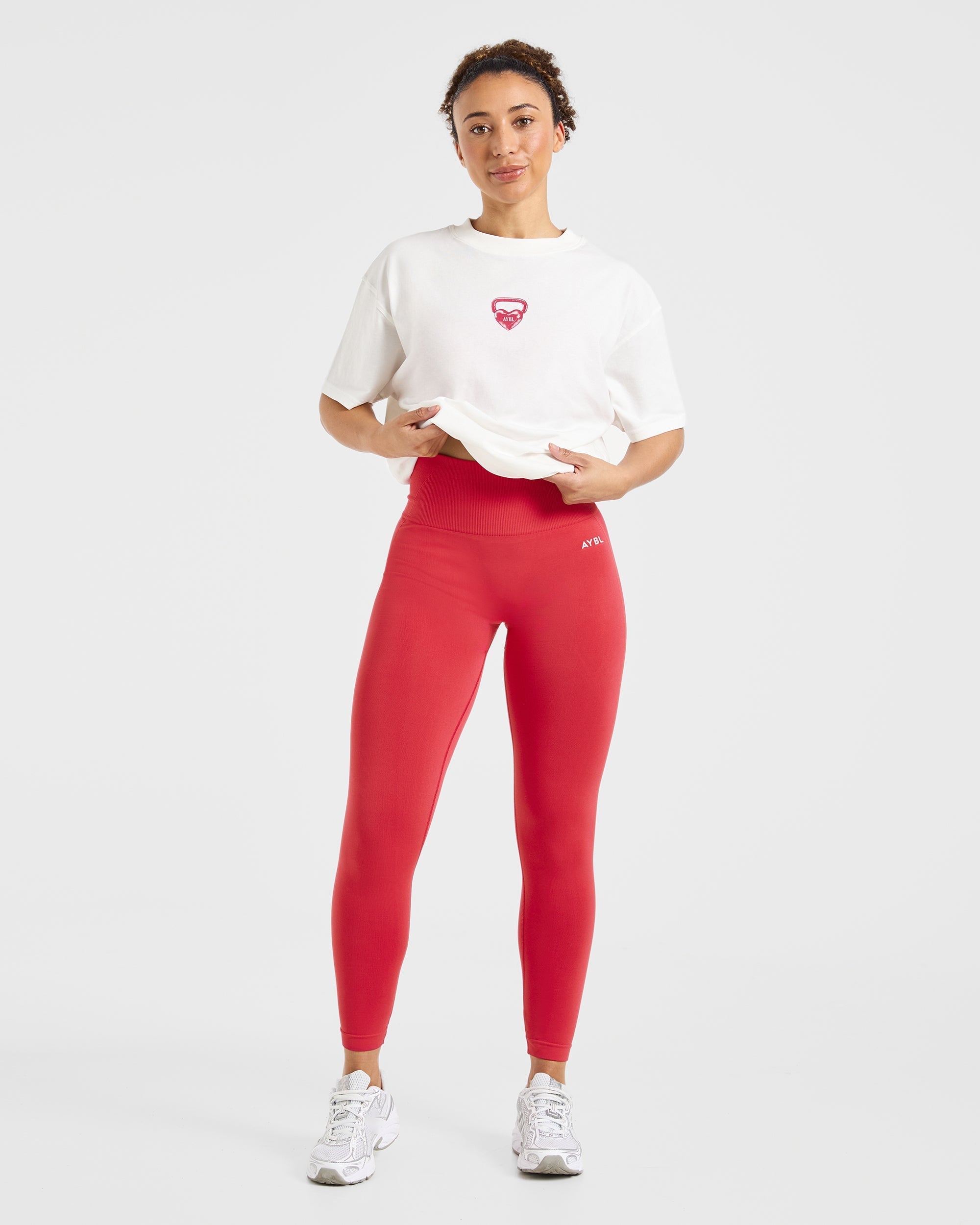 AYBL Lift Love Oversized T Shirt - Blanc
