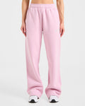 Varsity 2.0 Oversized Straight Leg Joggers - Iced Rose
