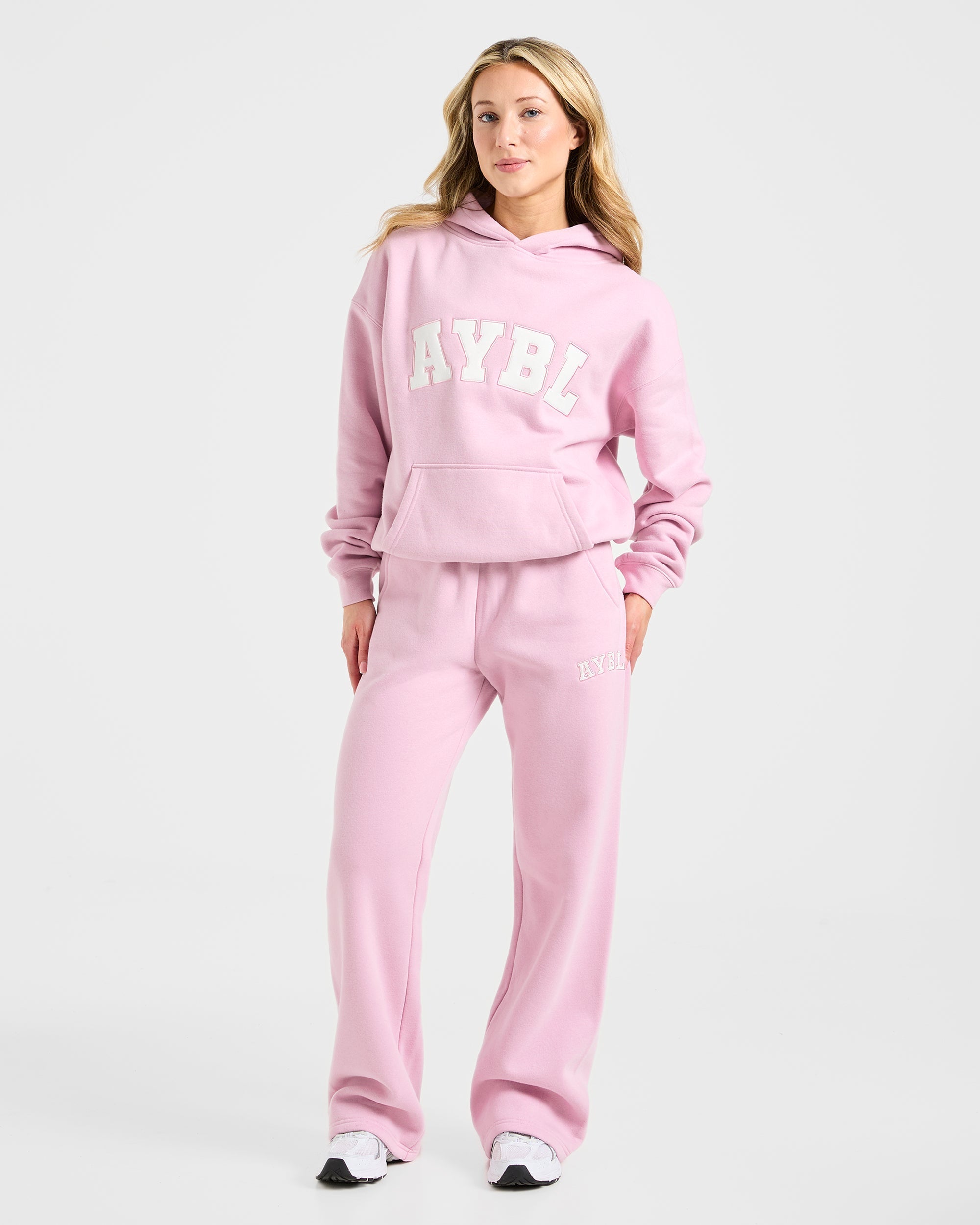 Varsity 2.0 Oversized Hoodie - Iced Rose