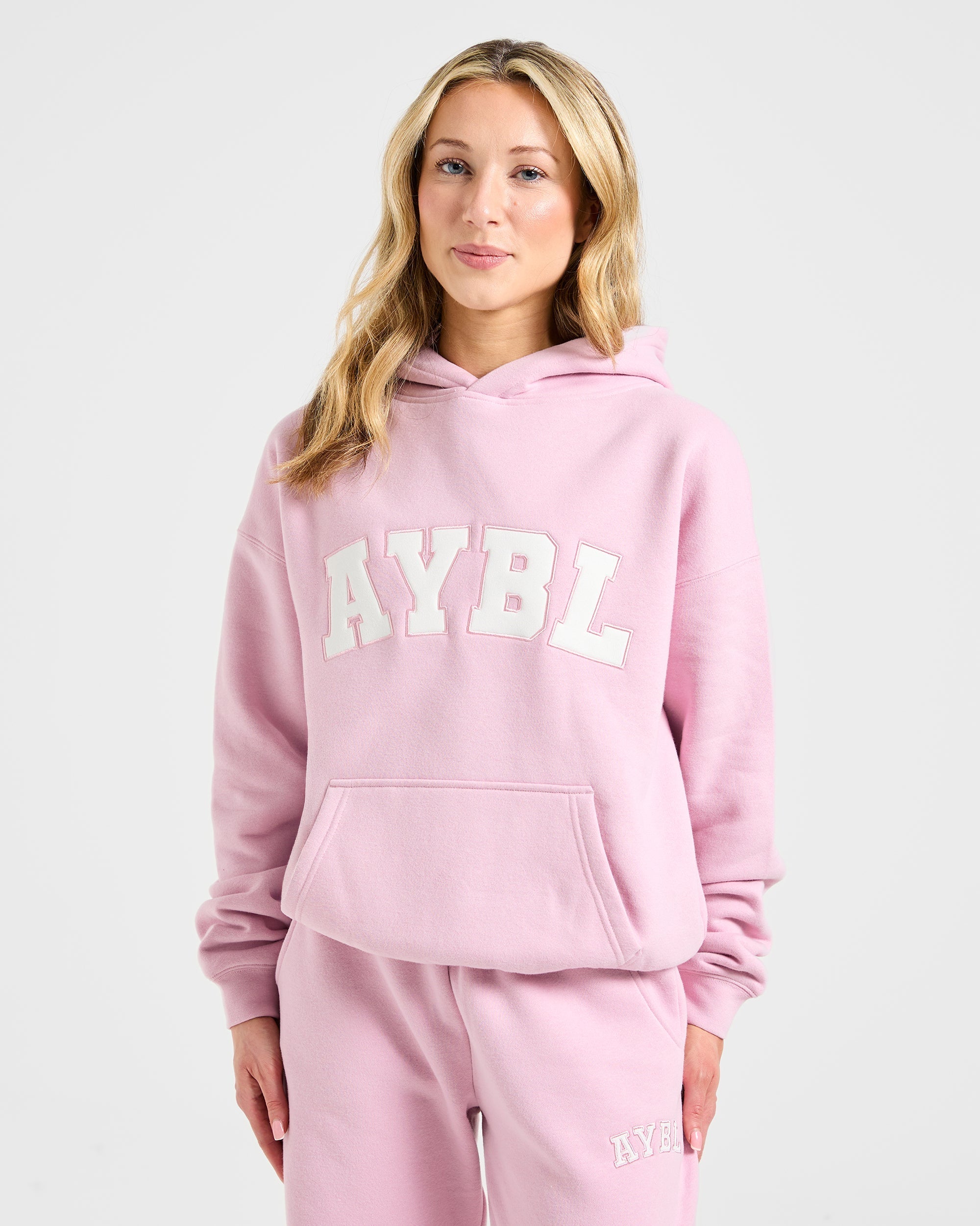 Varsity 2.0 Oversized Hoodie - Iced Rose