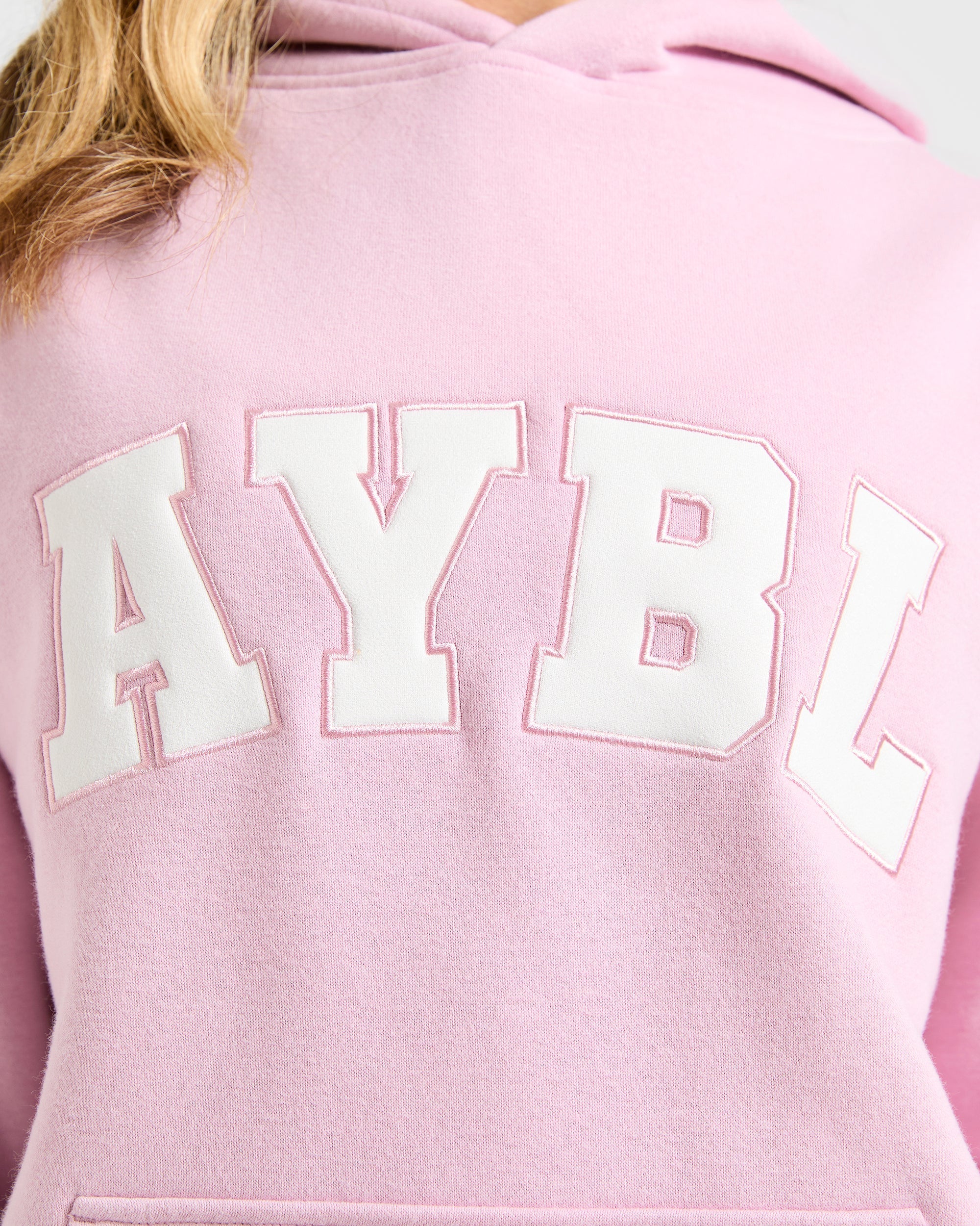 Varsity 2.0 Oversized Hoodie - Iced Rose