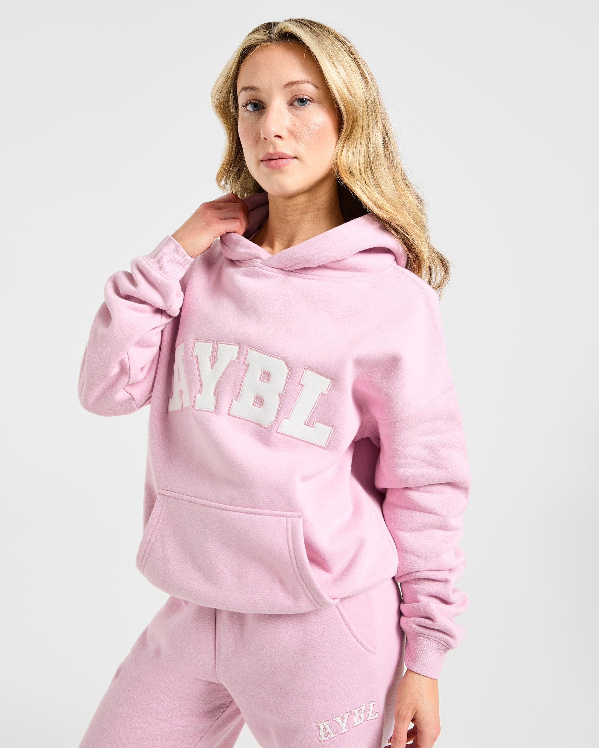 Varsity 2.0 Oversized Hoodie - Iced Rose