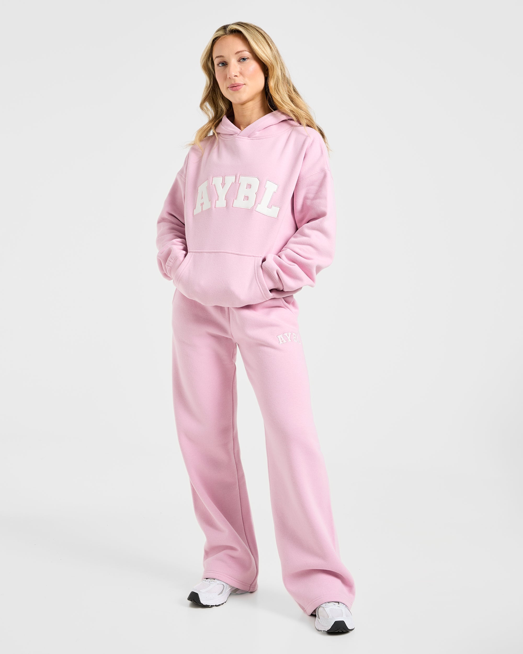 Varsity 2.0 Oversized Hoodie - Iced Rose