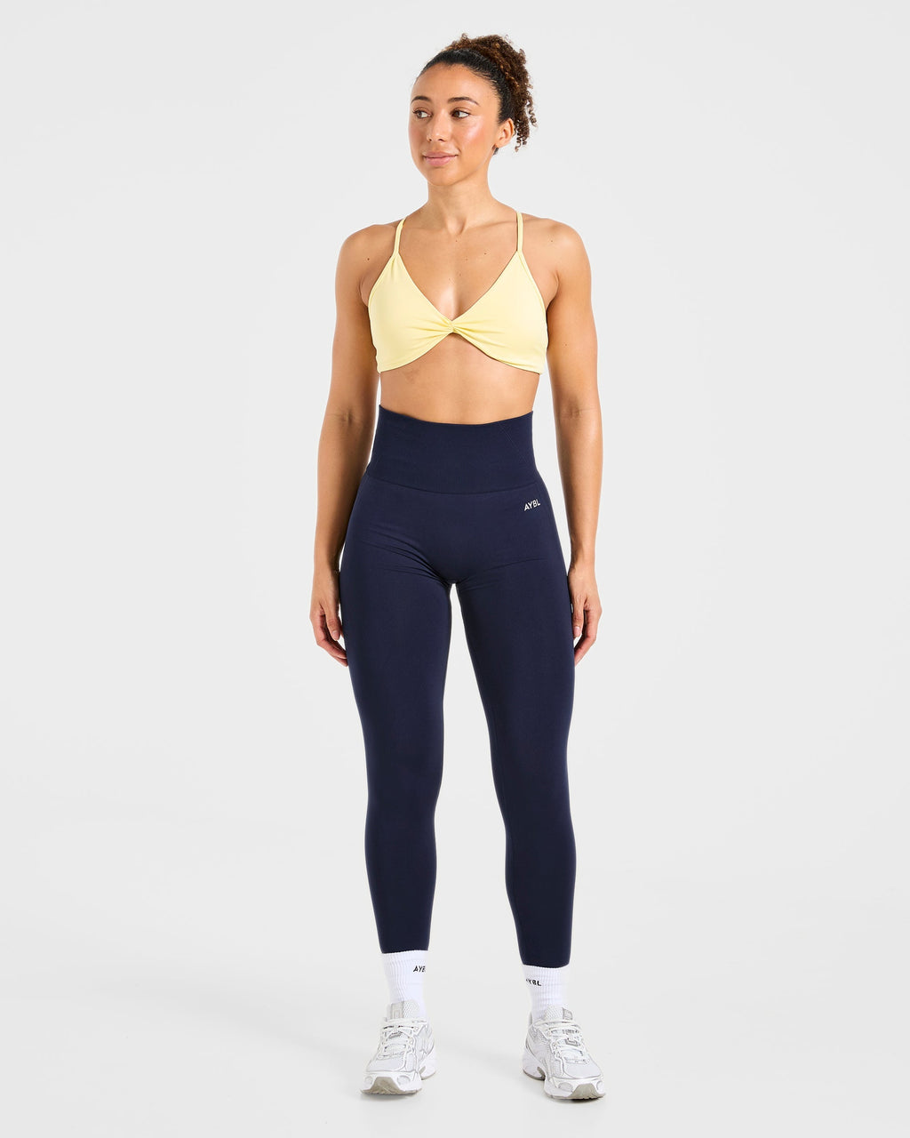 Essential Twist Crossback Sports Bra - Jaune