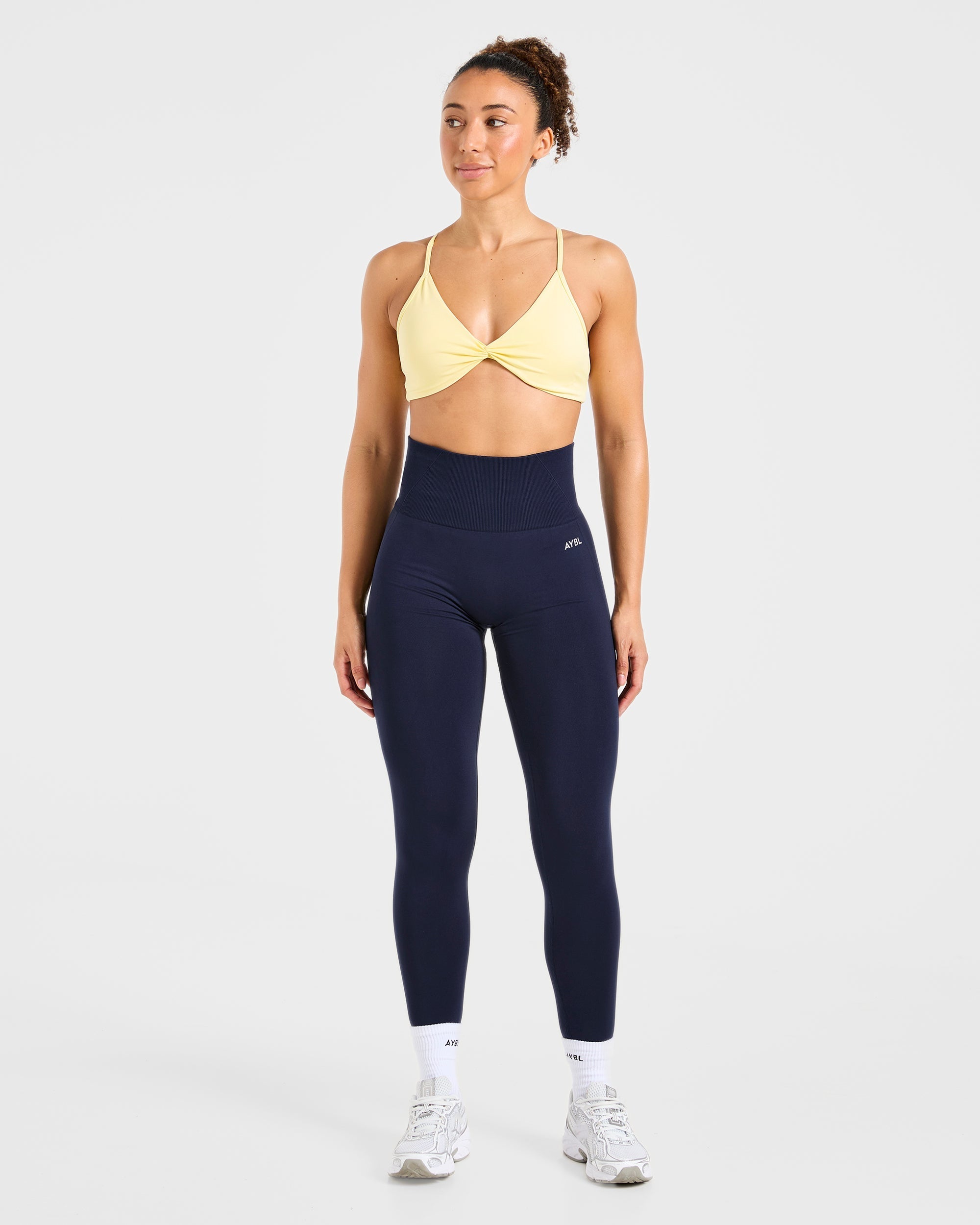Essential Twist Crossback Sports Bra - Jaune