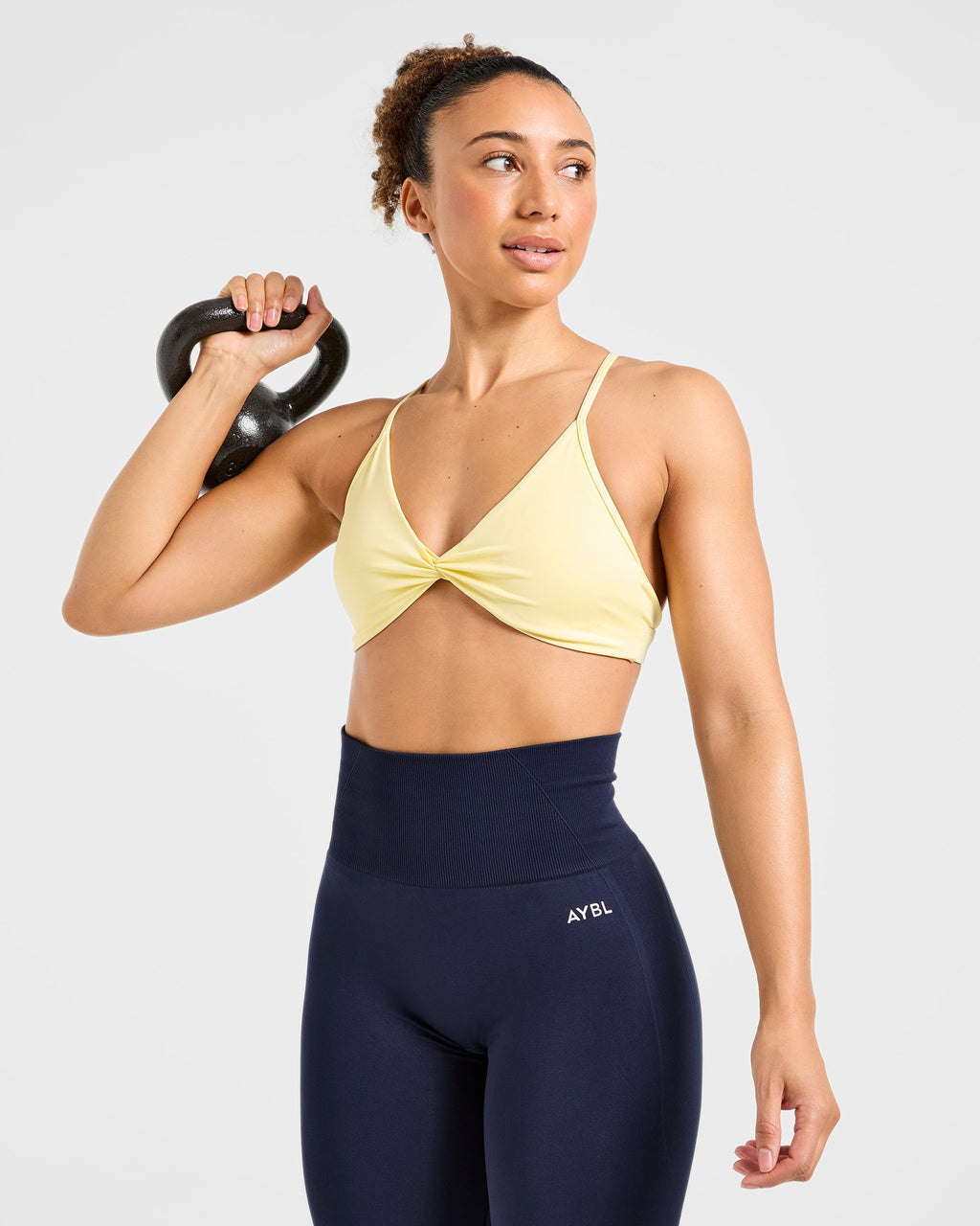 Essential Twist Crossback Sports Bra - Jaune