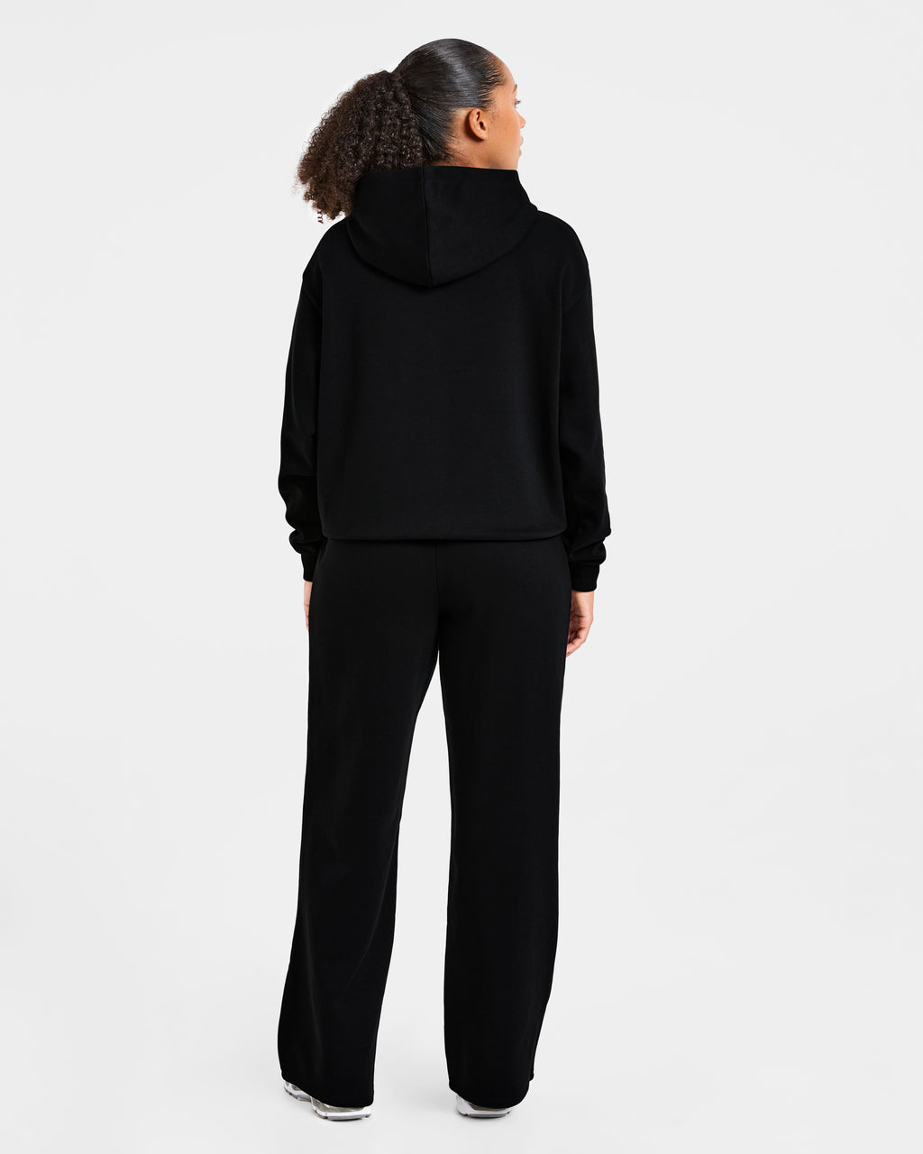 Lifestyle Oversized Straight Leg Joggers - Noir