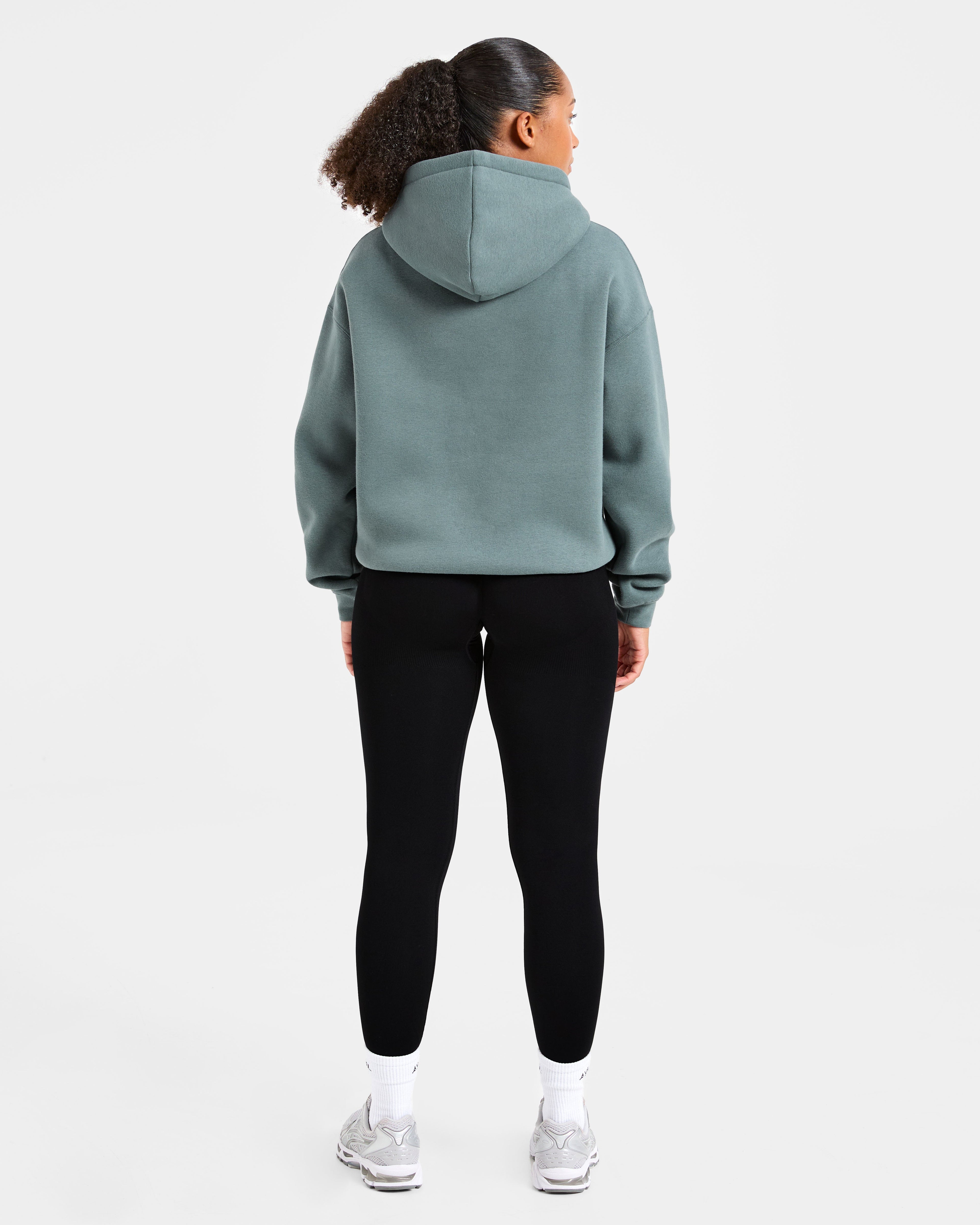 Athletics Applique Oversized Hoodie - Slate
