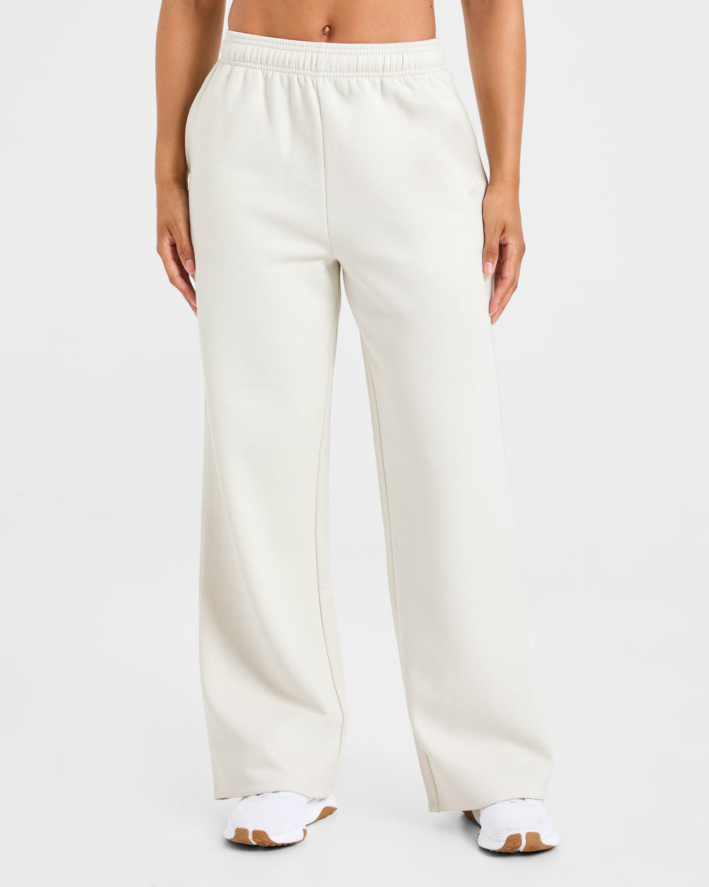 Lifestyle Oversized Straight Leg Joggers - Off Blanc