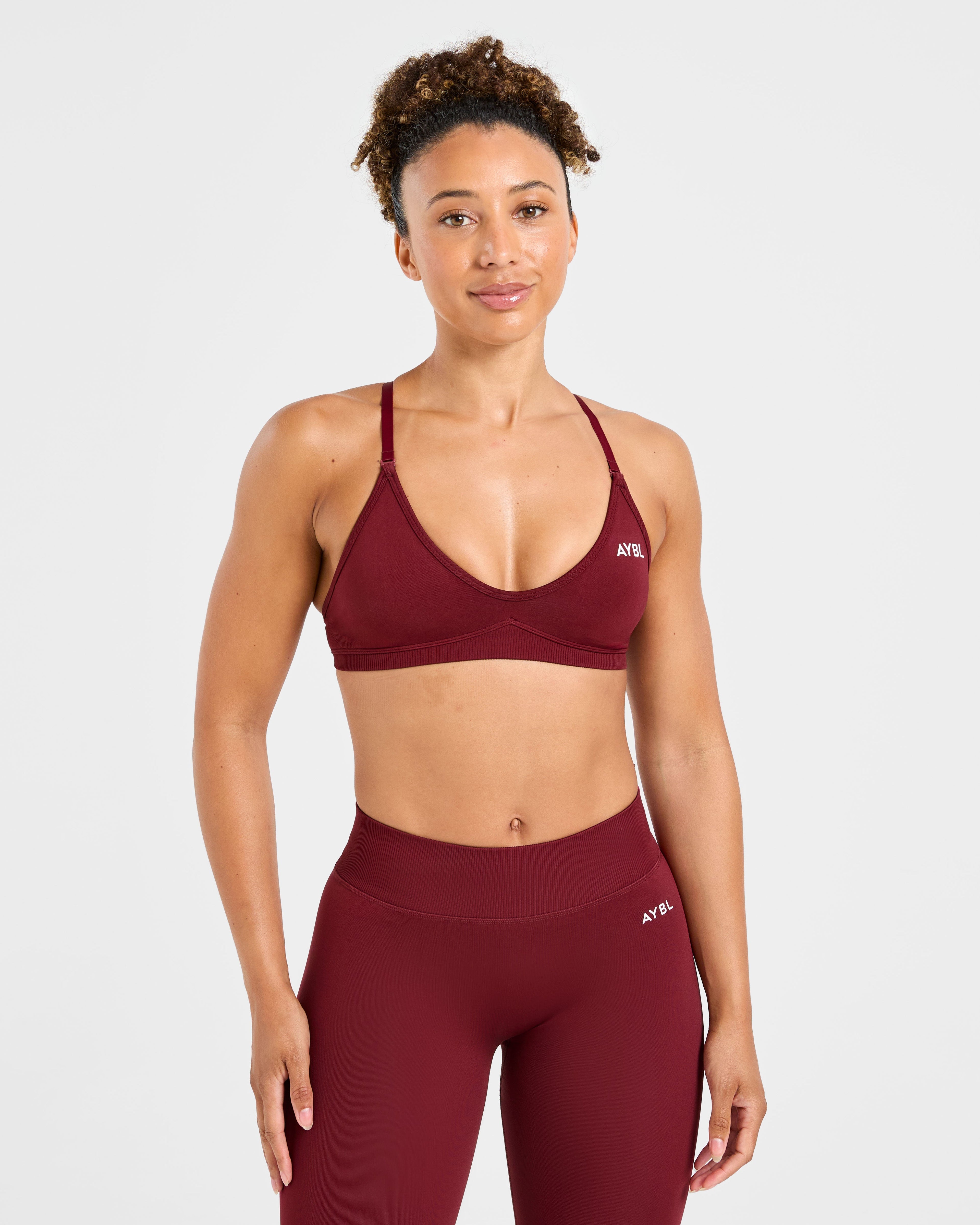 Adapt Seamless Strappy Sports Bra - Autumn Rouge
