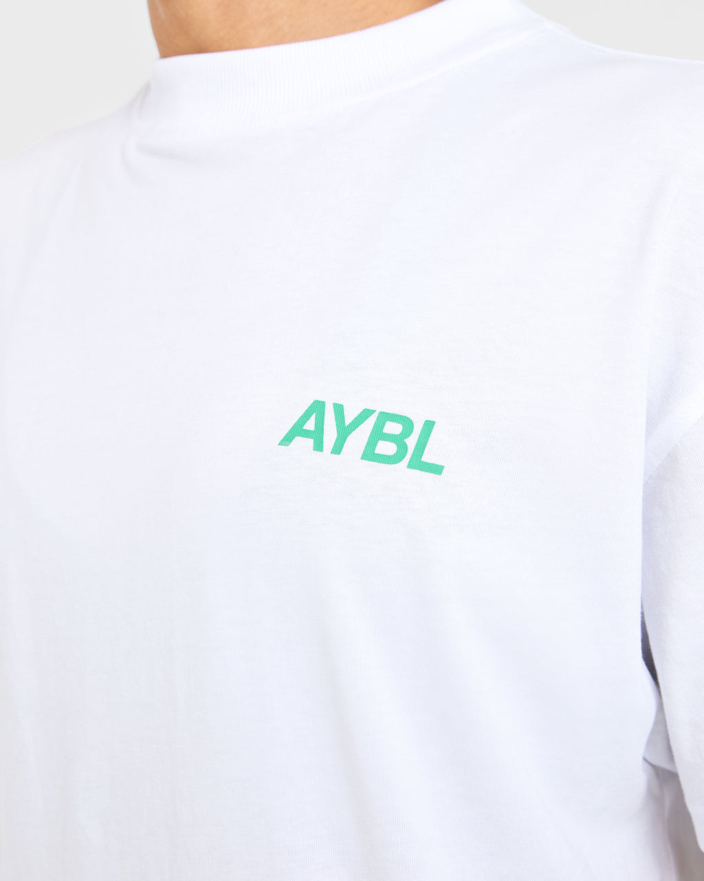 AYBL Sports Club Oversized T Shirt - Blanc/Racing Vert