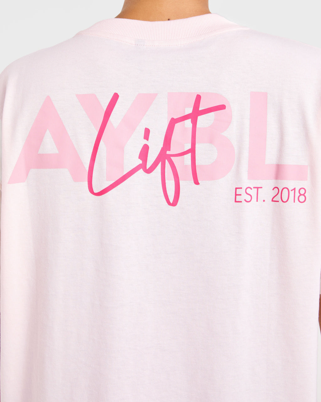 Lift Graphic Oversized T Shirt - Baby Rose