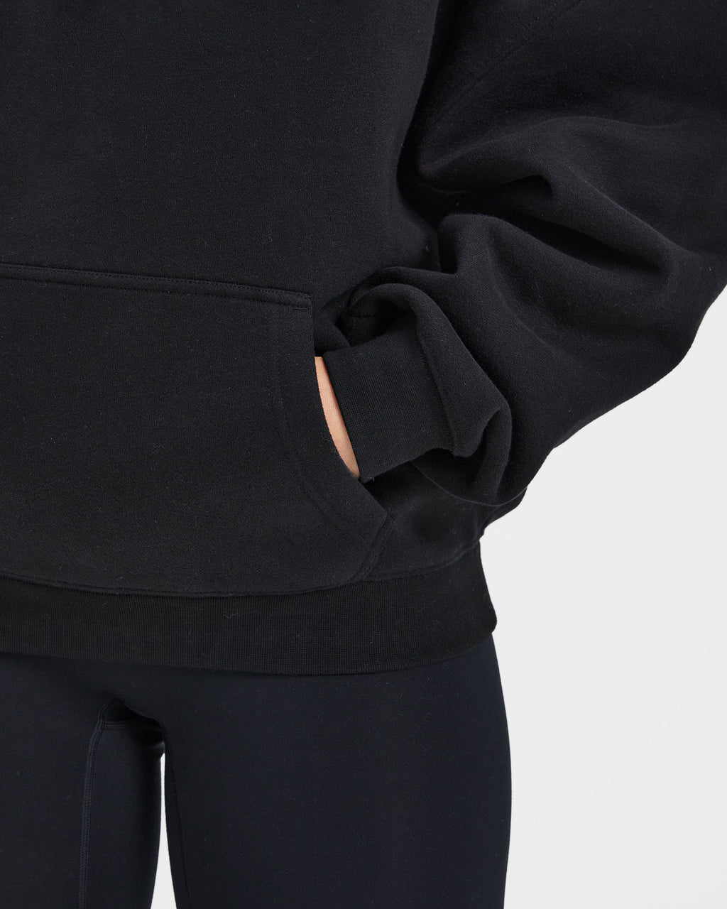 Sport Outline Oversized Hoodie - Noir
