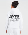 AYBL Sports Club Oversized Hoodie - Blanc