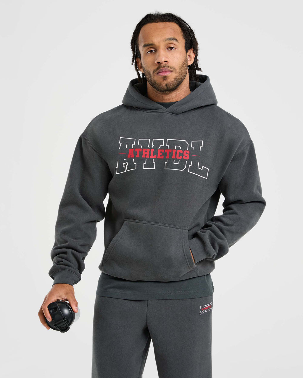 Athletics Oversized Hoodie - Charcoal