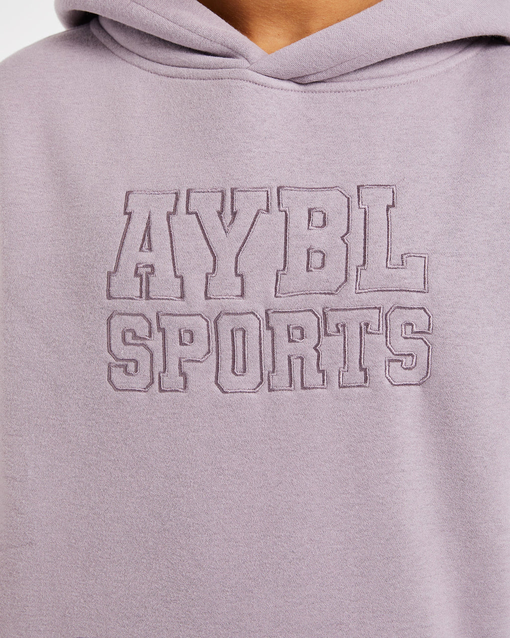 Sport Outline Oversized Hoodie - Mauve violet