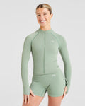 Balance V3 Seamless Zip Jacket - Grove Vert