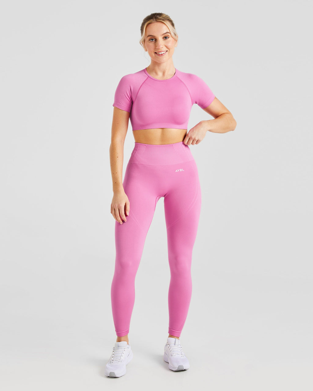 Balance V3 Seamless Crop Top - Bubblegum Rose
