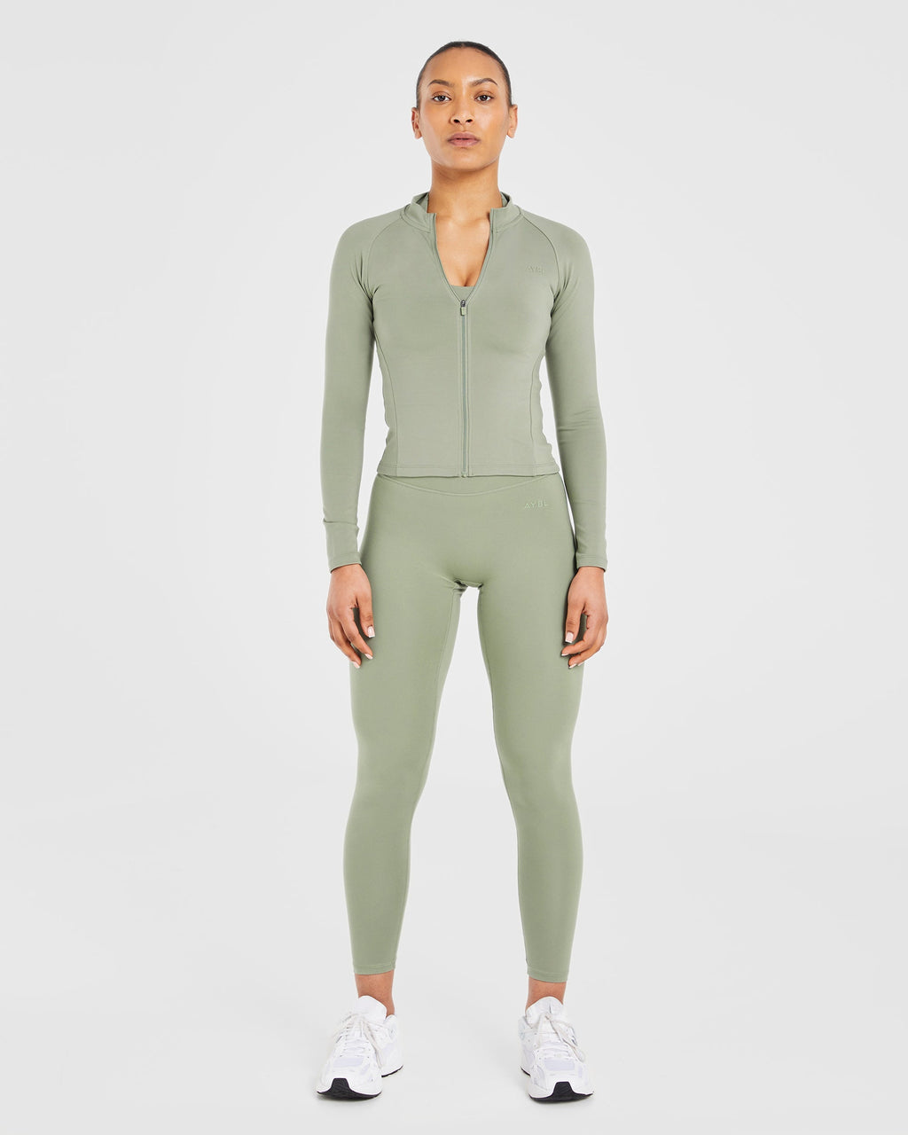 Staple Longline Zip Jacket - Olive Vert