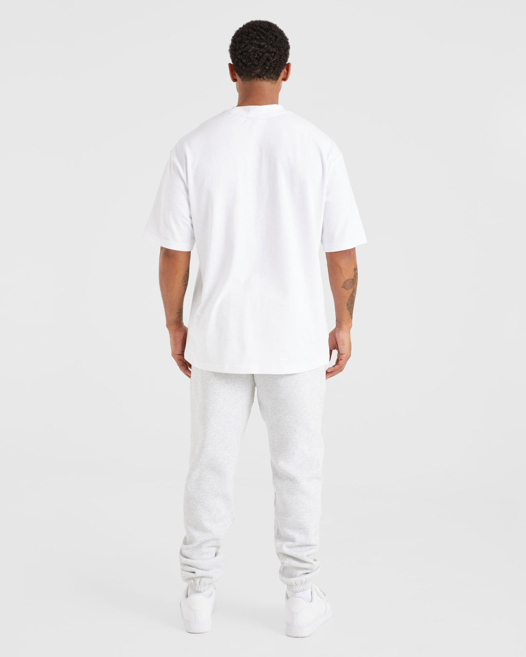 Essential Oversized Joggers - Grey Marl